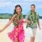 6 Pieces Hawaiian Leis Necklace Bulk Garlands Tropical Artificial Flowers Leaf Leis Luau Party Decorations for Beach Themed Party Supplies